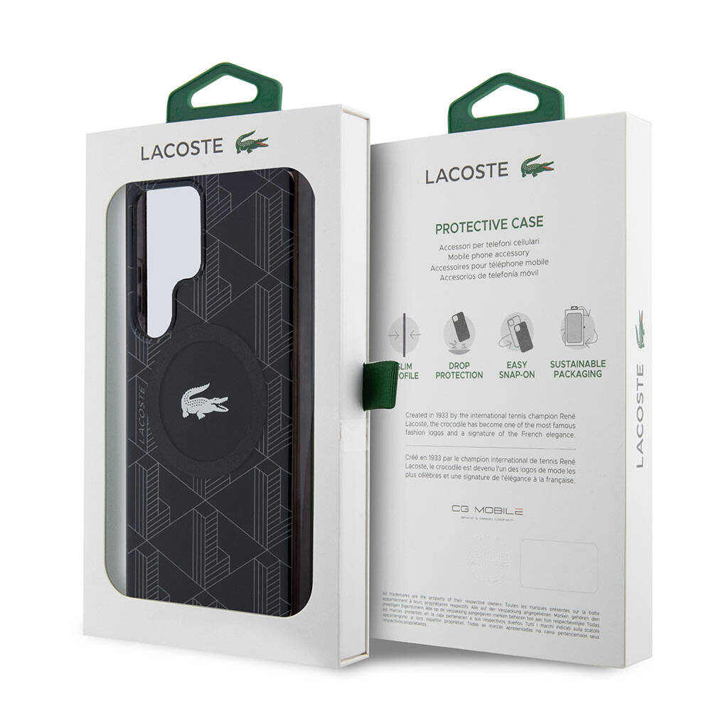 Galaxy S24 Ultra Kılıf Lacoste Orjinal Lisanslı M-safe Şarj Özellikli Çift Katmanlı Timsah Logolu Blend Monogram Kılıf Galaxy S24 Ultra Kılıf Lacoste Orjinal Lisanslı M-safe Şarj Özellikli Çift Katmanlı Timsah Logolu Blend Monogram Kılıf